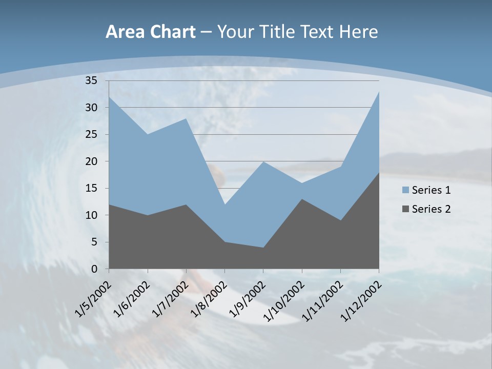 A Man Riding A Wave On Top Of A Surfboard PowerPoint Template