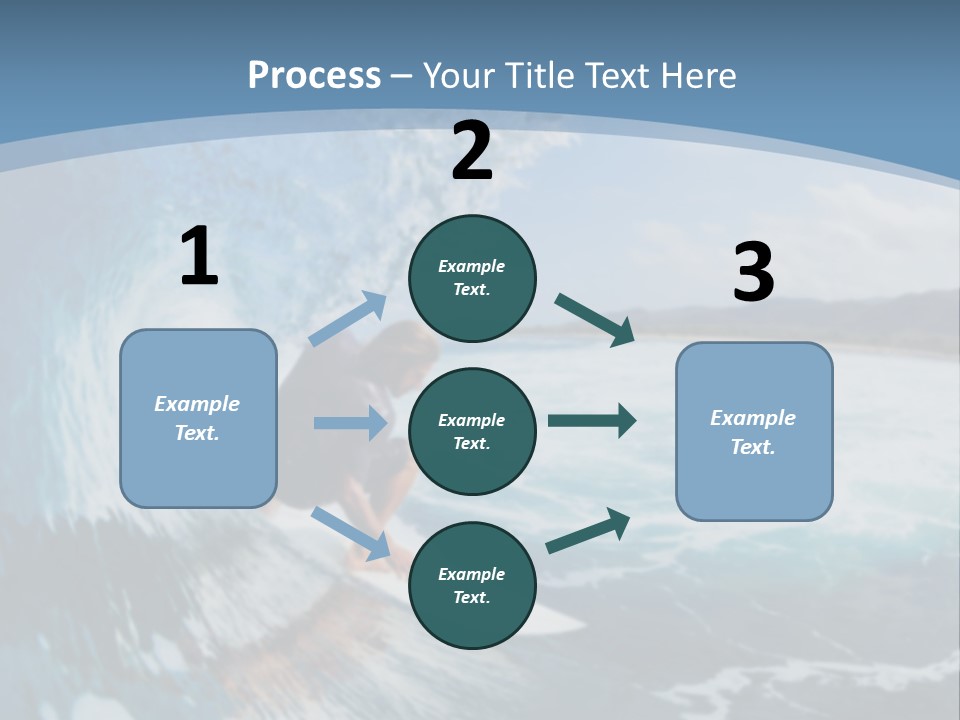 A Man Riding A Wave On Top Of A Surfboard PowerPoint Template