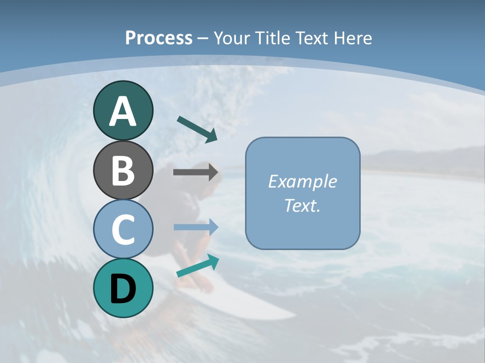 A Man Riding A Wave On Top Of A Surfboard PowerPoint Template