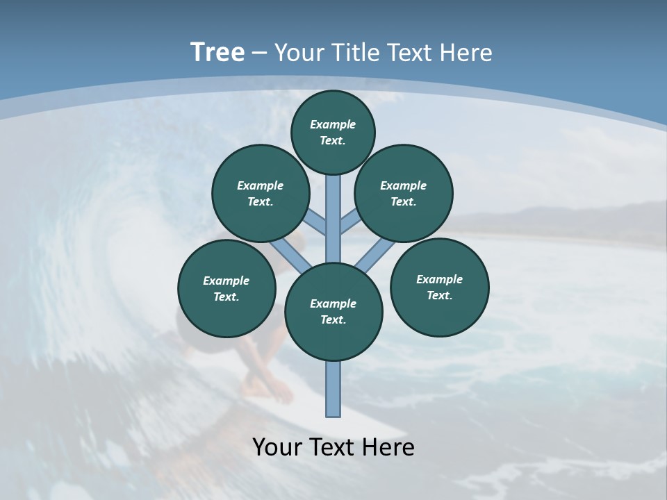 A Man Riding A Wave On Top Of A Surfboard PowerPoint Template