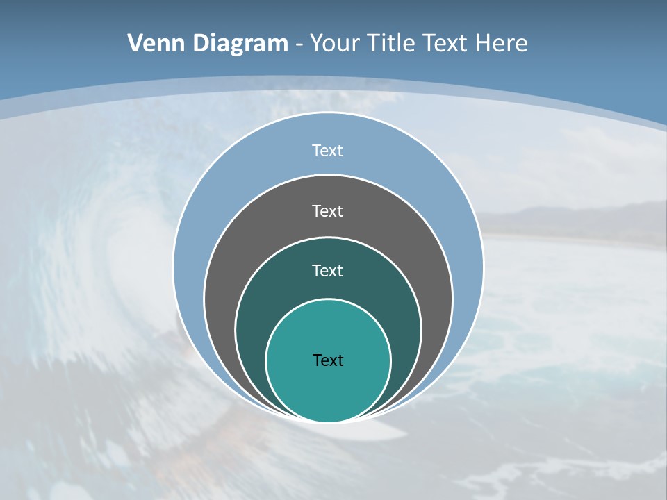 A Man Riding A Wave On Top Of A Surfboard PowerPoint Template