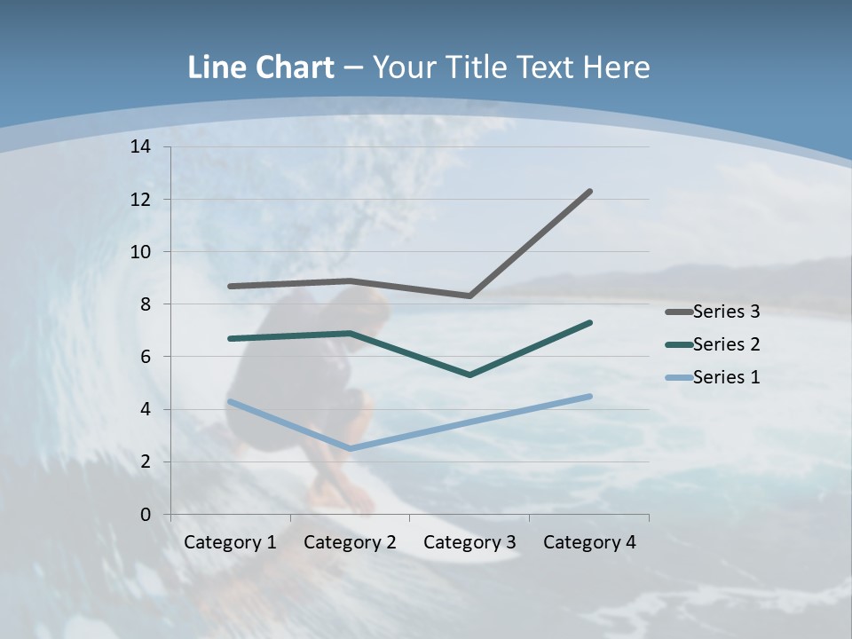 A Man Riding A Wave On Top Of A Surfboard PowerPoint Template