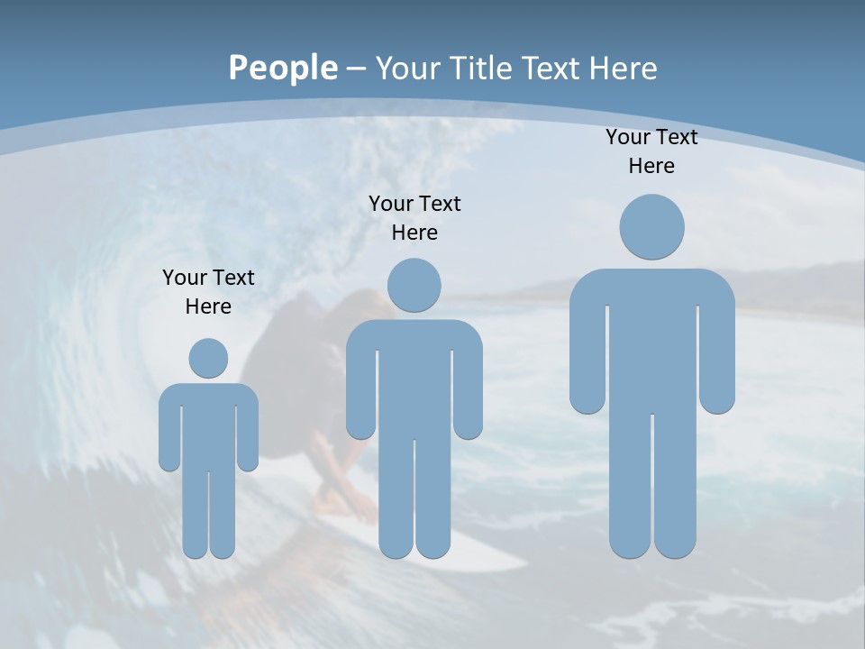 A Man Riding A Wave On Top Of A Surfboard PowerPoint Template