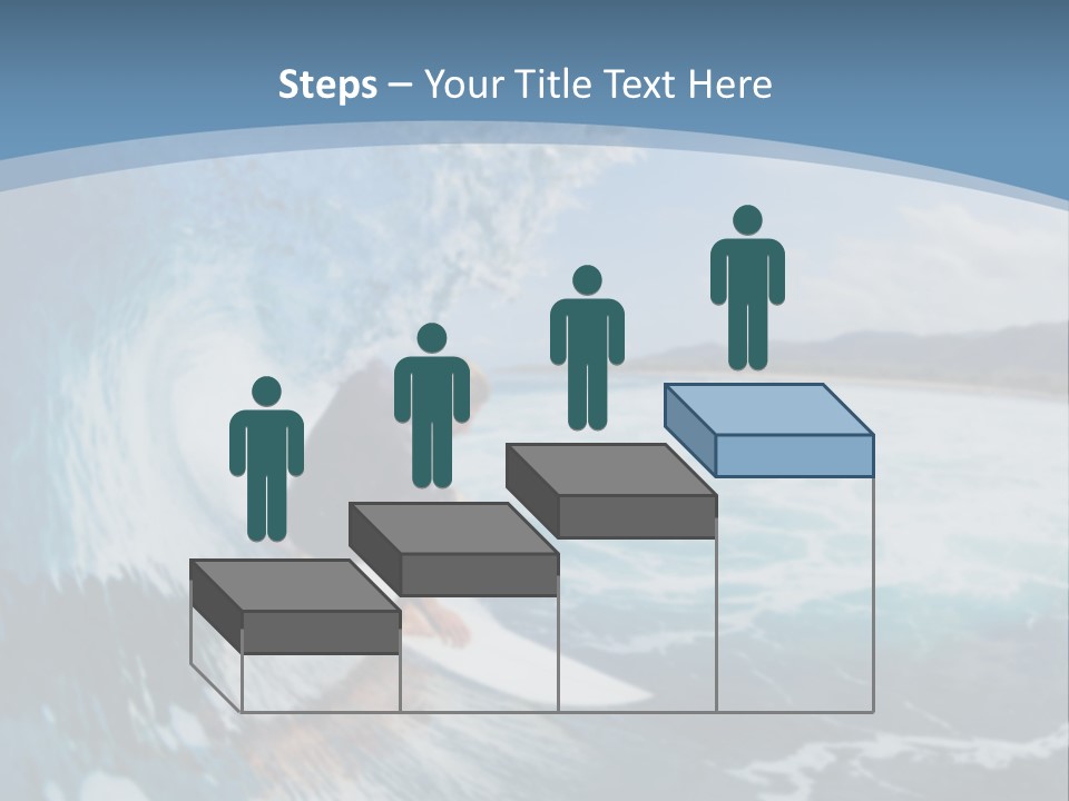 A Man Riding A Wave On Top Of A Surfboard PowerPoint Template