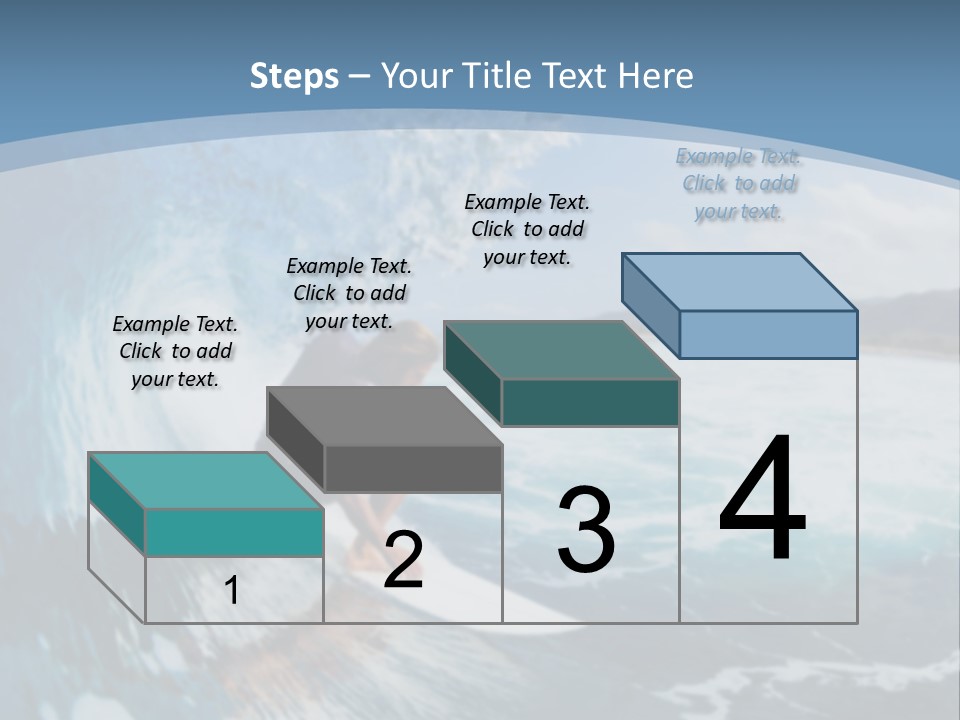 A Man Riding A Wave On Top Of A Surfboard PowerPoint Template