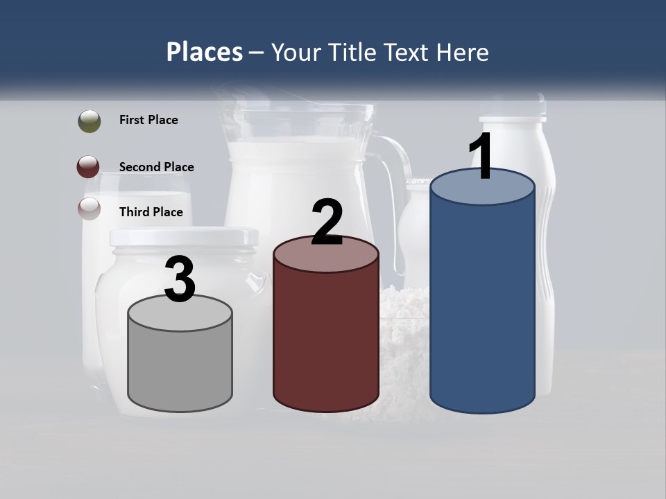 A Table Topped With Lots Of Different Types Of Milk PowerPoint Template