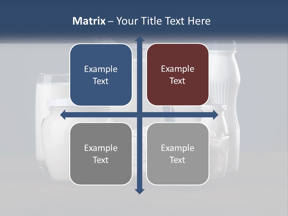A Table Topped With Lots Of Different Types Of Milk PowerPoint Template