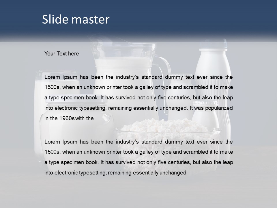 A Table Topped With Lots Of Different Types Of Milk PowerPoint Template