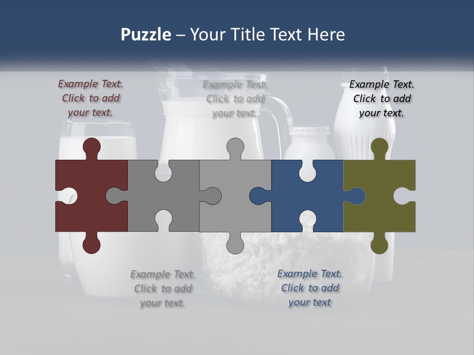 A Table Topped With Lots Of Different Types Of Milk PowerPoint Template
