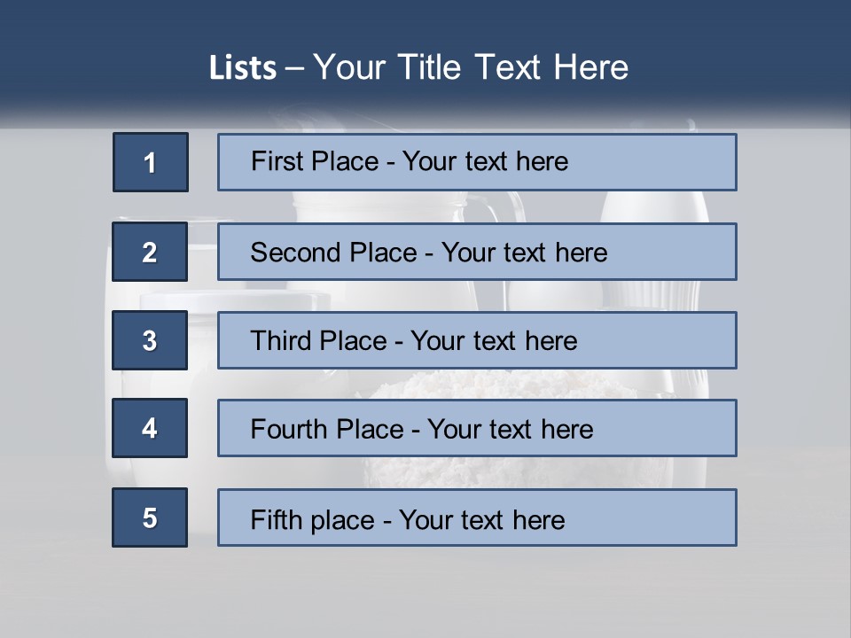 A Table Topped With Lots Of Different Types Of Milk PowerPoint Template