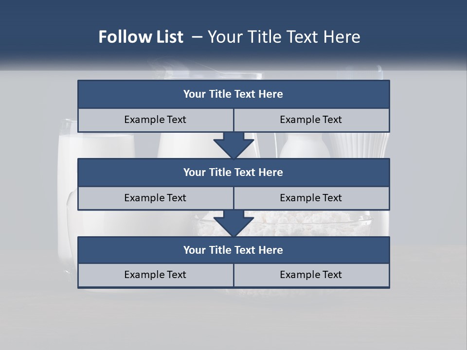 A Table Topped With Lots Of Different Types Of Milk PowerPoint Template