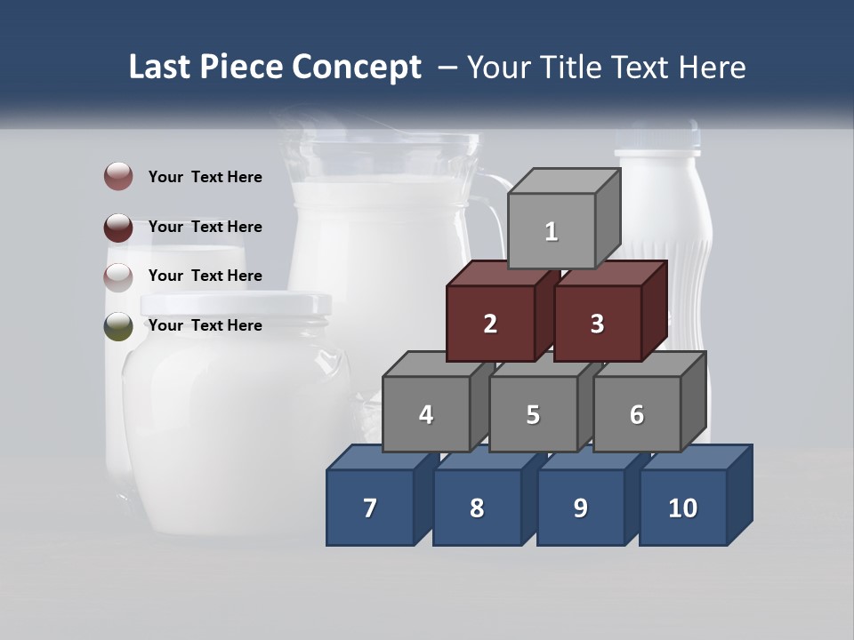 A Table Topped With Lots Of Different Types Of Milk PowerPoint Template