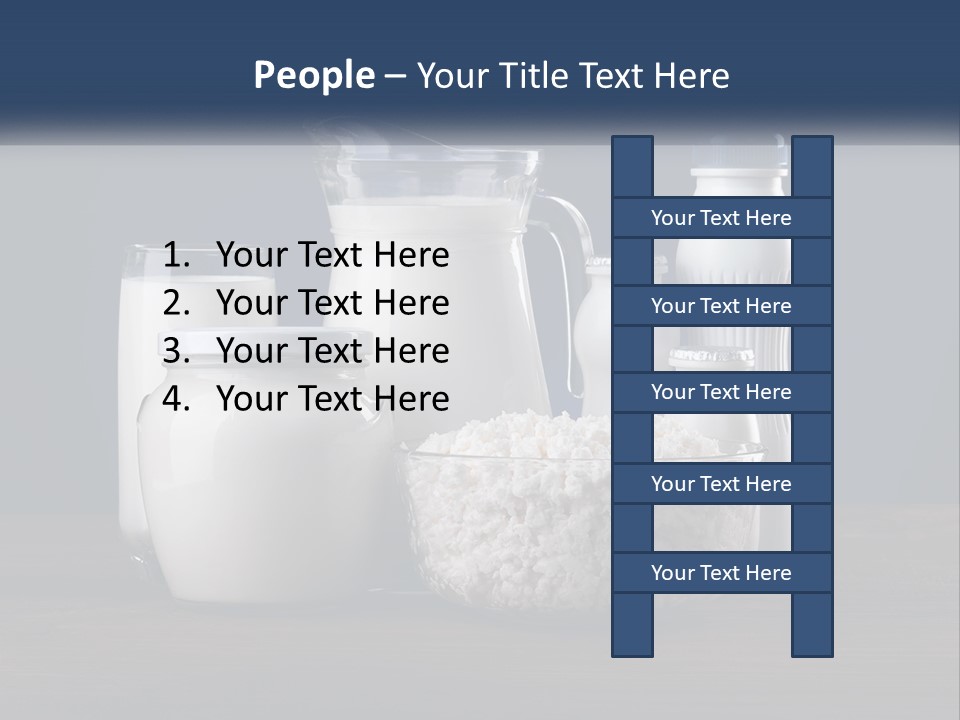 A Table Topped With Lots Of Different Types Of Milk PowerPoint Template