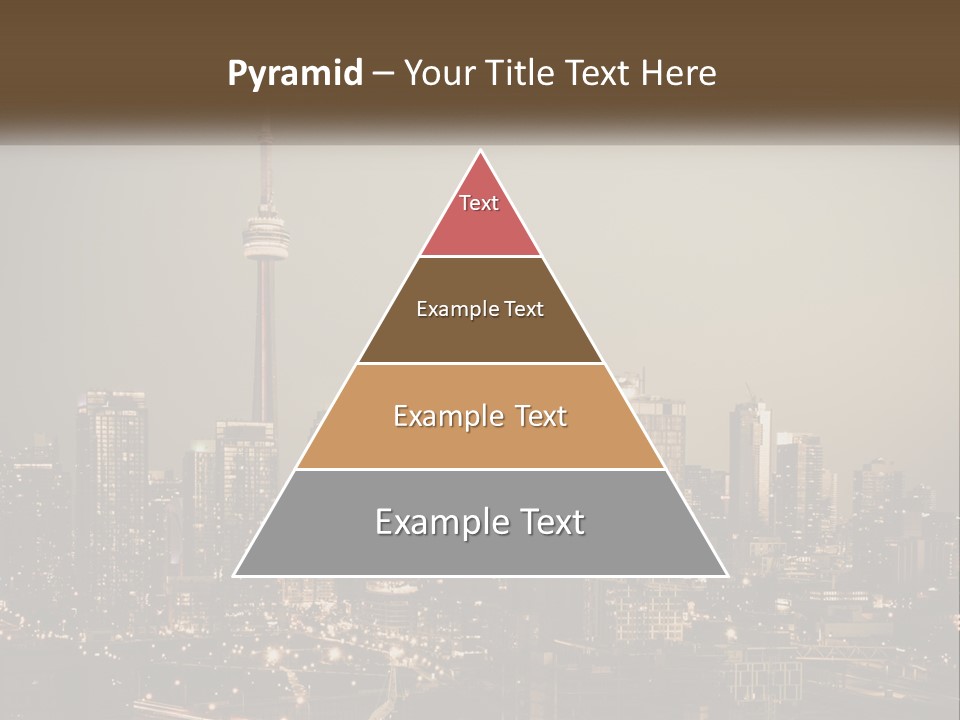 A Cityscape With The Words Name Of Presentation On It PowerPoint Template