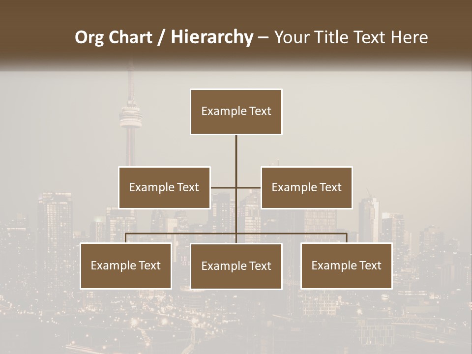 A Cityscape With The Words Name Of Presentation On It PowerPoint Template