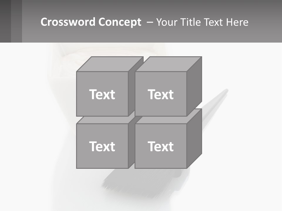 A White Bowl Of Cream Next To A Black Comb PowerPoint Template