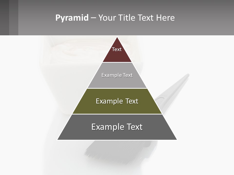 A White Bowl Of Cream Next To A Black Comb PowerPoint Template