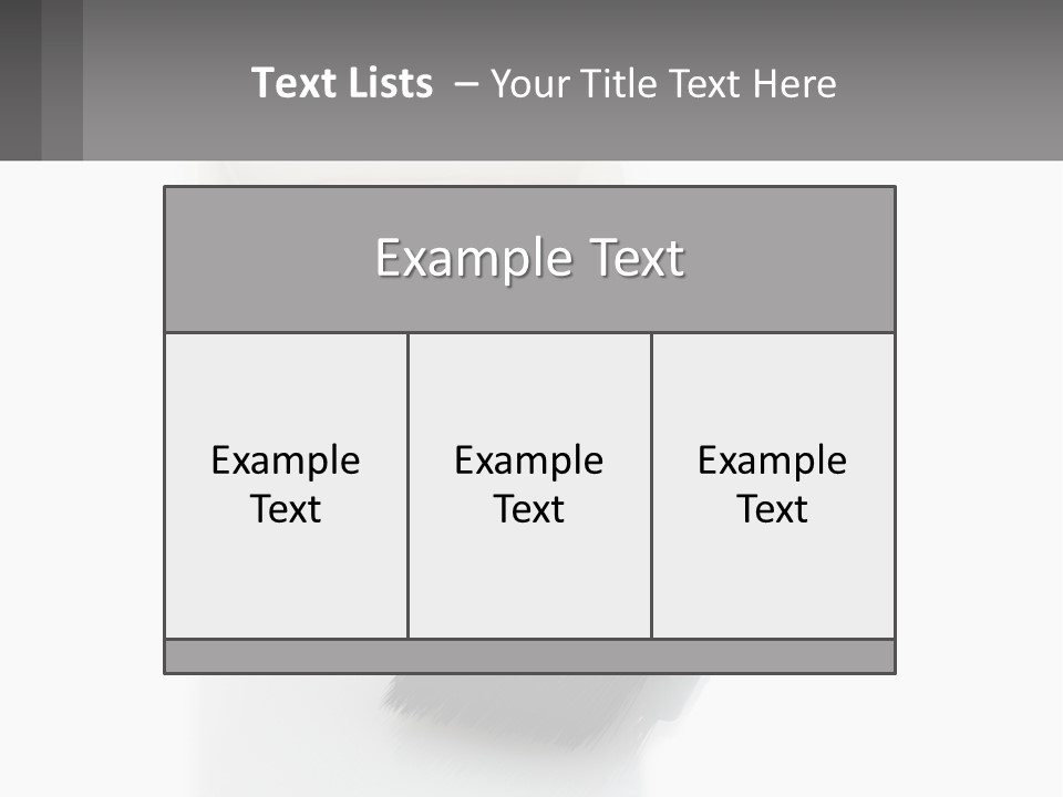 A White Bowl Of Cream Next To A Black Comb PowerPoint Template