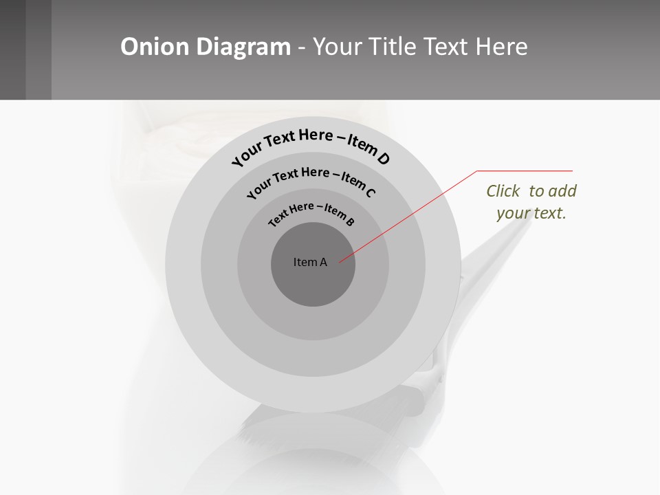A White Bowl Of Cream Next To A Black Comb PowerPoint Template