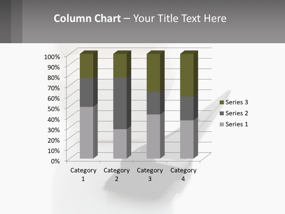 A White Bowl Of Cream Next To A Black Comb PowerPoint Template