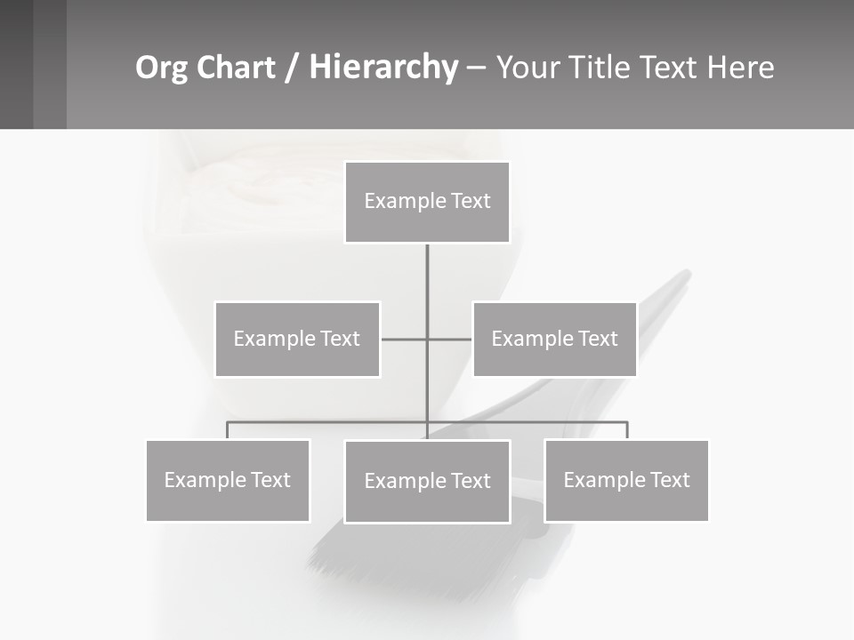 A White Bowl Of Cream Next To A Black Comb PowerPoint Template