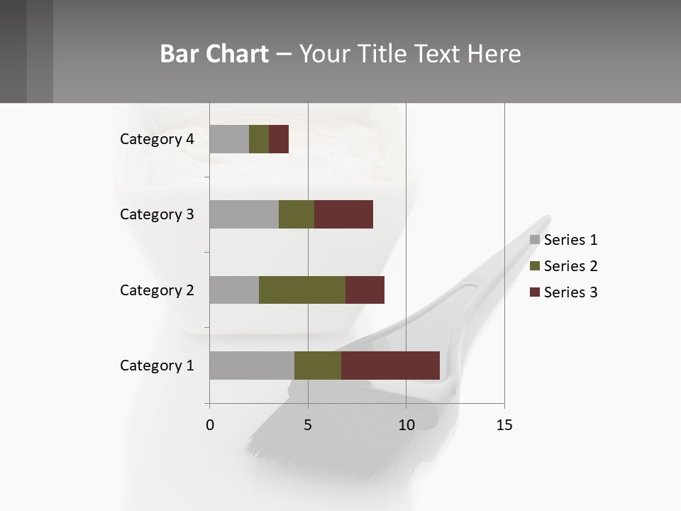 A White Bowl Of Cream Next To A Black Comb PowerPoint Template