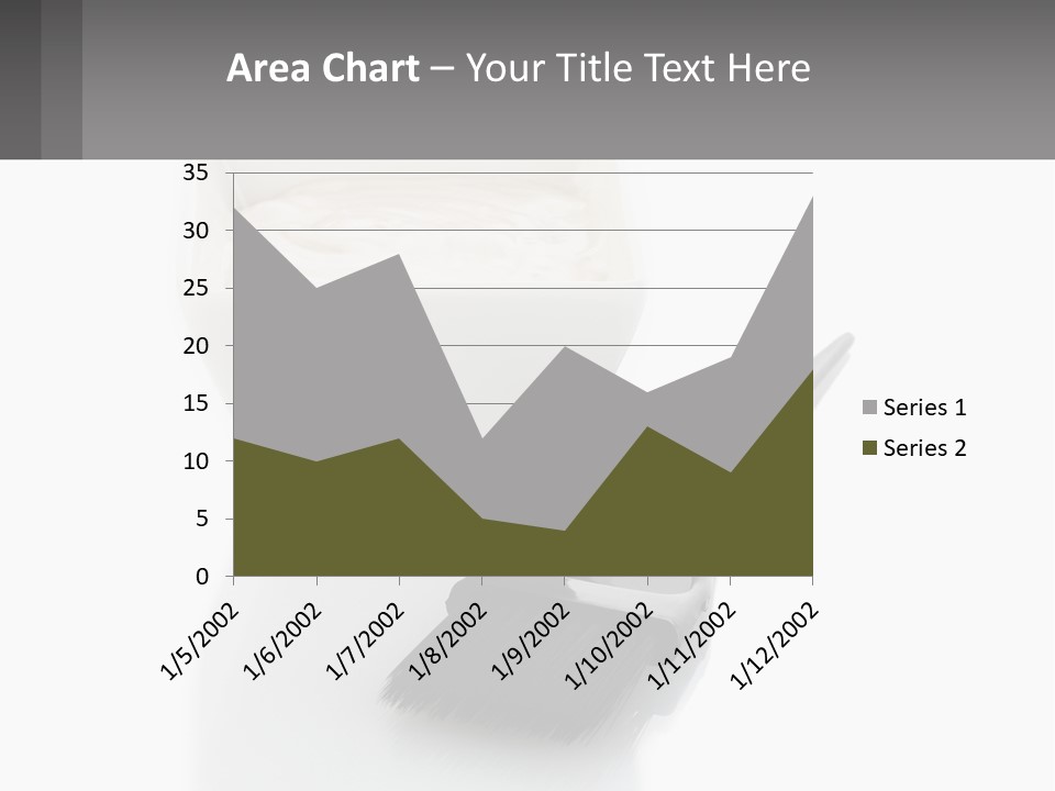 A White Bowl Of Cream Next To A Black Comb PowerPoint Template