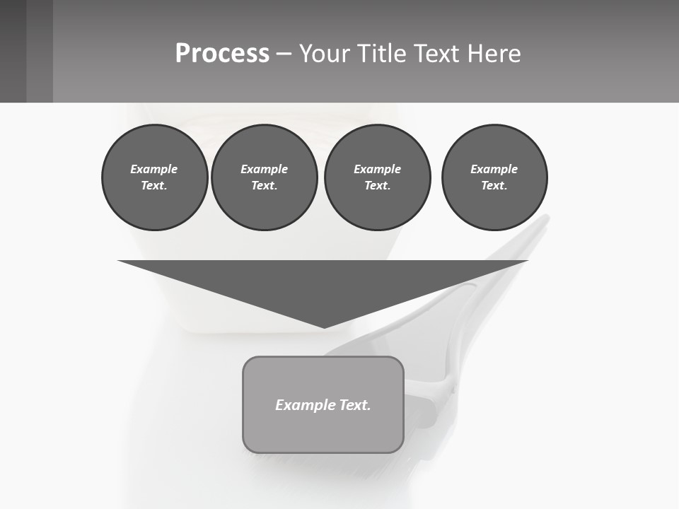 A White Bowl Of Cream Next To A Black Comb PowerPoint Template