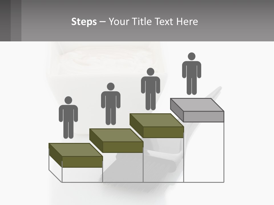 A White Bowl Of Cream Next To A Black Comb PowerPoint Template
