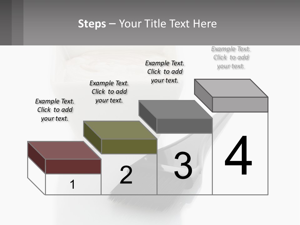 A White Bowl Of Cream Next To A Black Comb PowerPoint Template