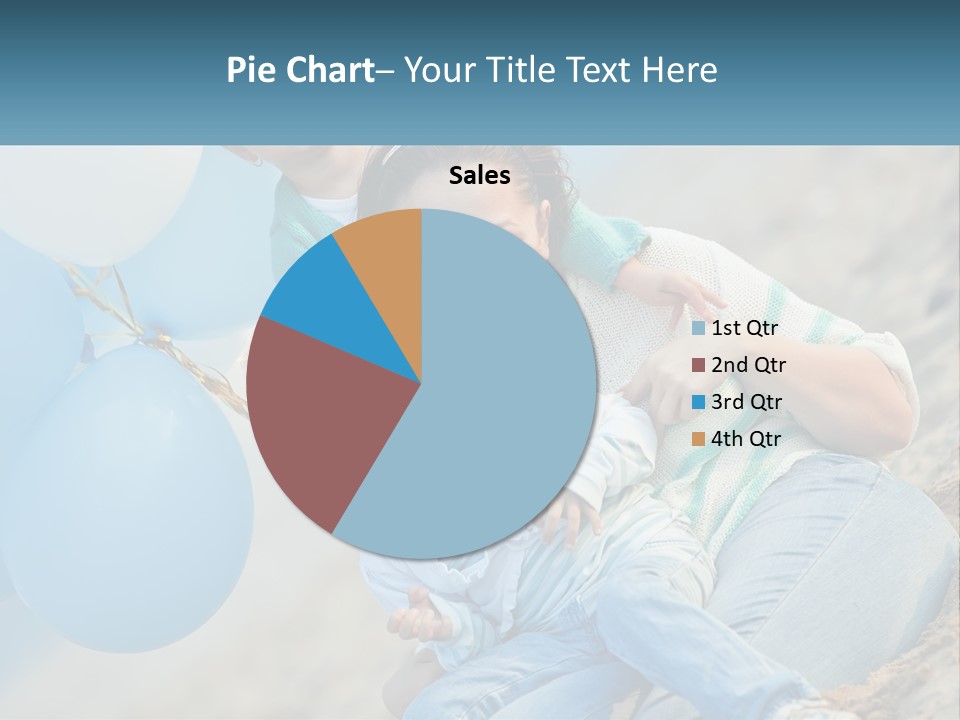 A Woman And Two Children Are Posing For A Picture PowerPoint Template