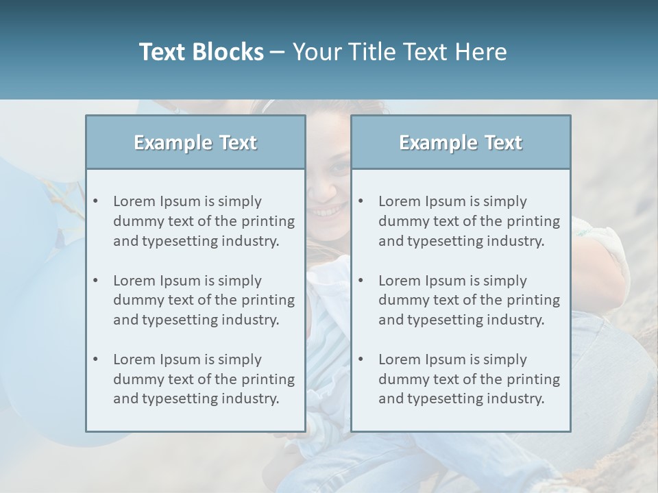 A Woman And Two Children Are Posing For A Picture PowerPoint Template