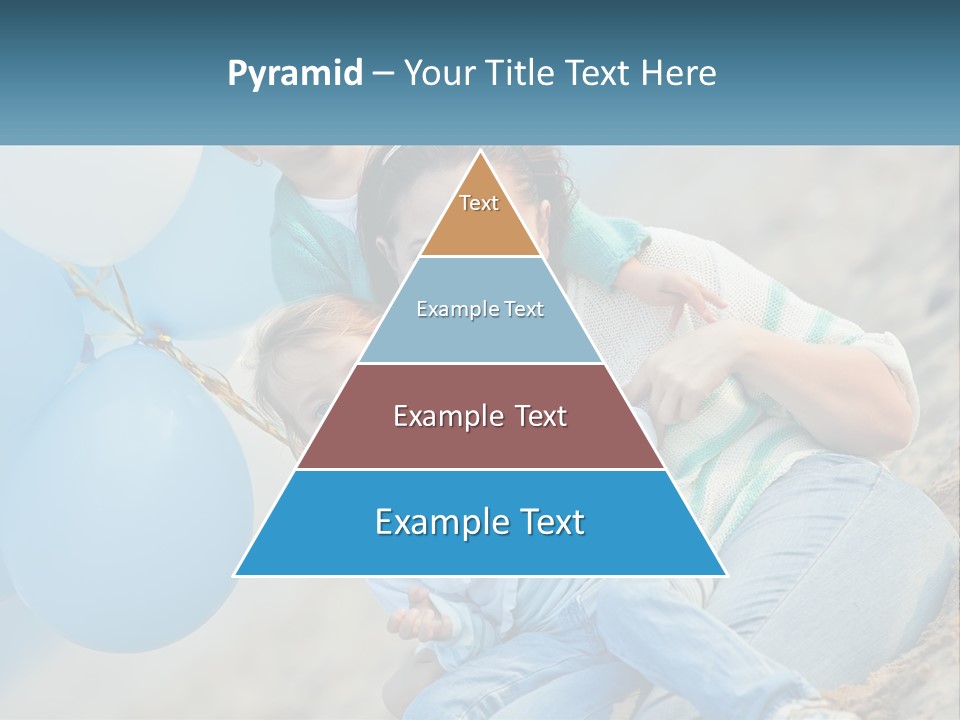 A Woman And Two Children Are Posing For A Picture PowerPoint Template