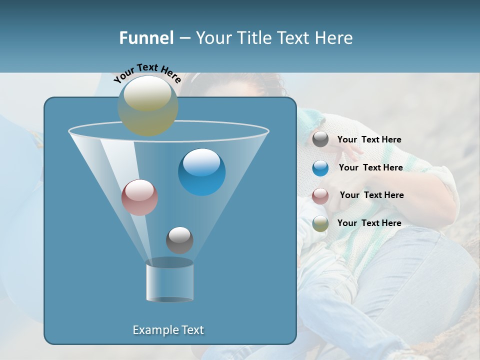A Woman And Two Children Are Posing For A Picture PowerPoint Template