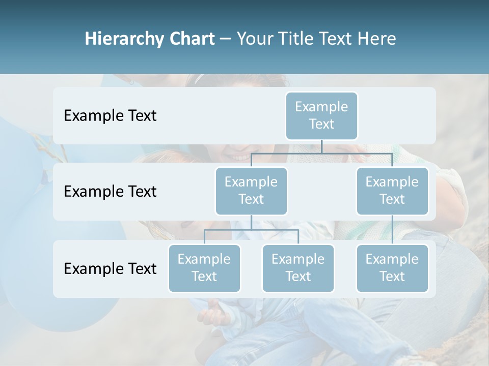 A Woman And Two Children Are Posing For A Picture PowerPoint Template