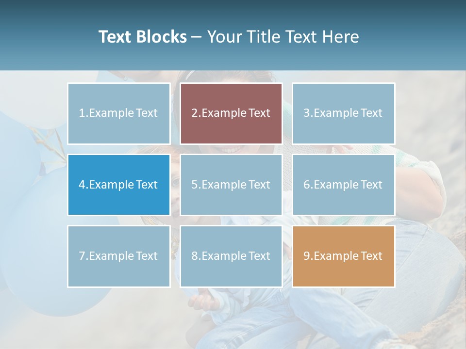 A Woman And Two Children Are Posing For A Picture PowerPoint Template