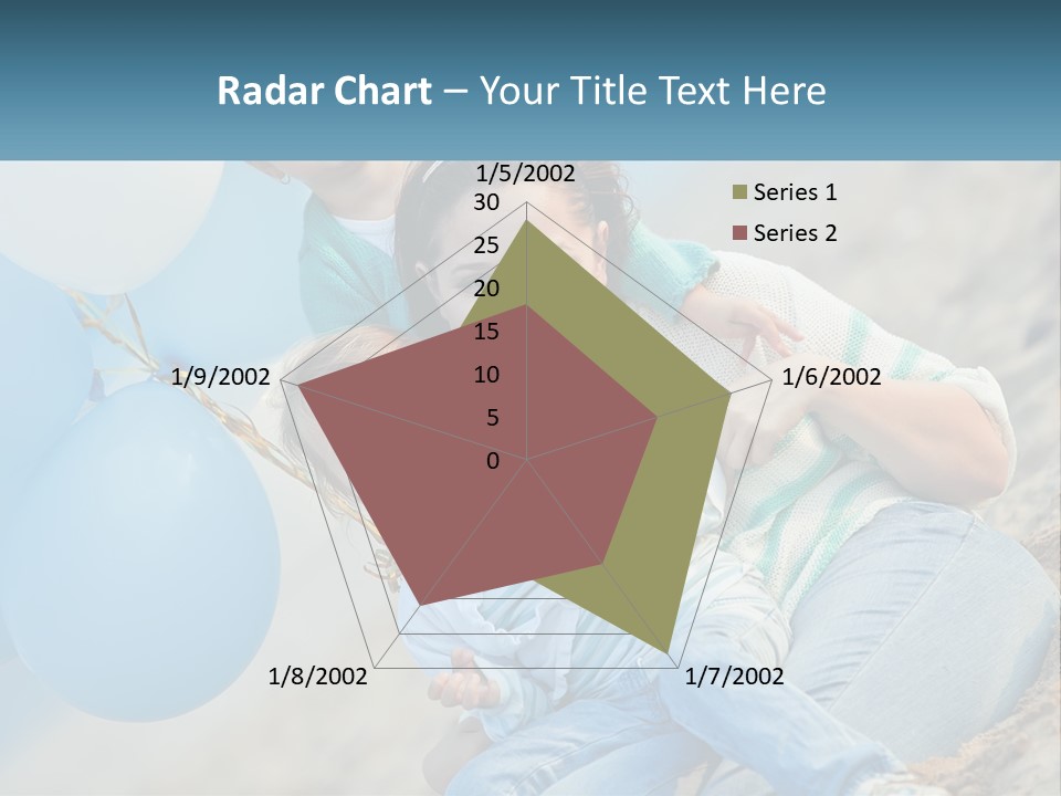 A Woman And Two Children Are Posing For A Picture PowerPoint Template