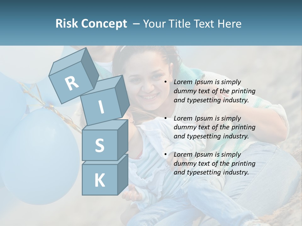 A Woman And Two Children Are Posing For A Picture PowerPoint Template