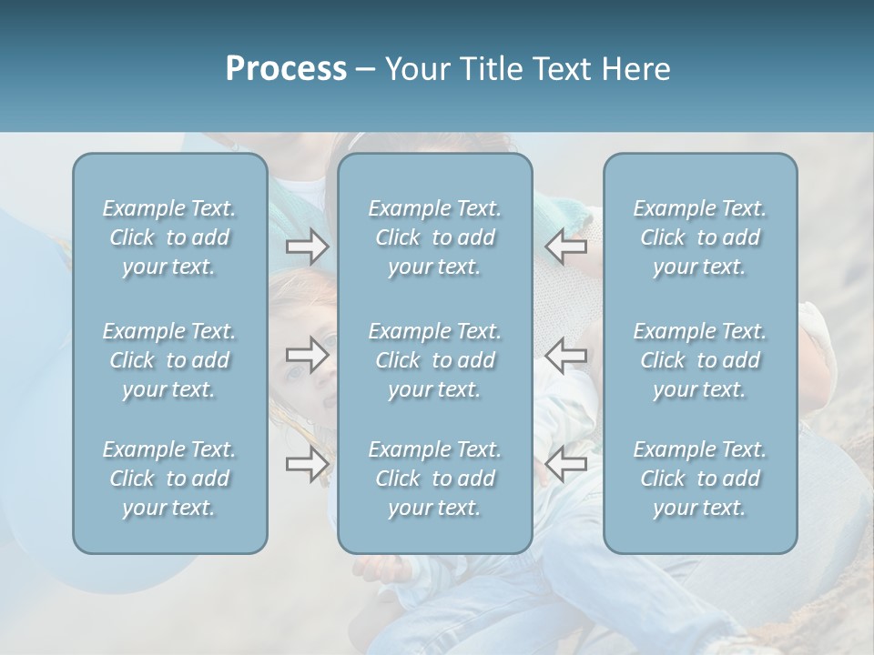 A Woman And Two Children Are Posing For A Picture PowerPoint Template