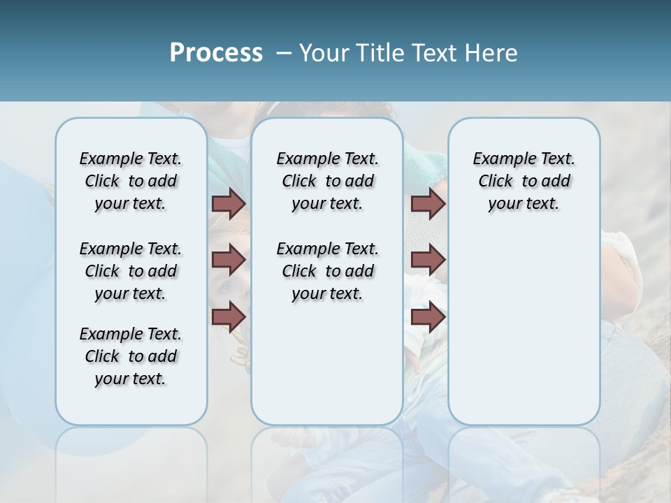 A Woman And Two Children Are Posing For A Picture PowerPoint Template