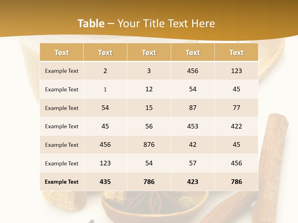 A Cup Of Coffee Next To Cinnamons And Spices PowerPoint Template