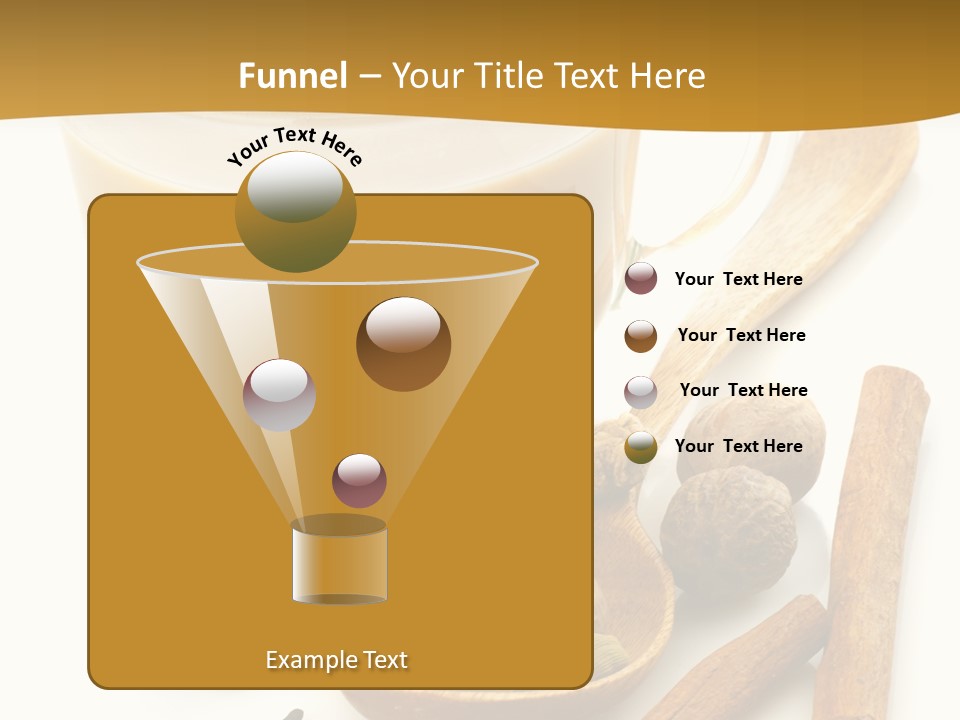 A Cup Of Coffee Next To Cinnamons And Spices PowerPoint Template