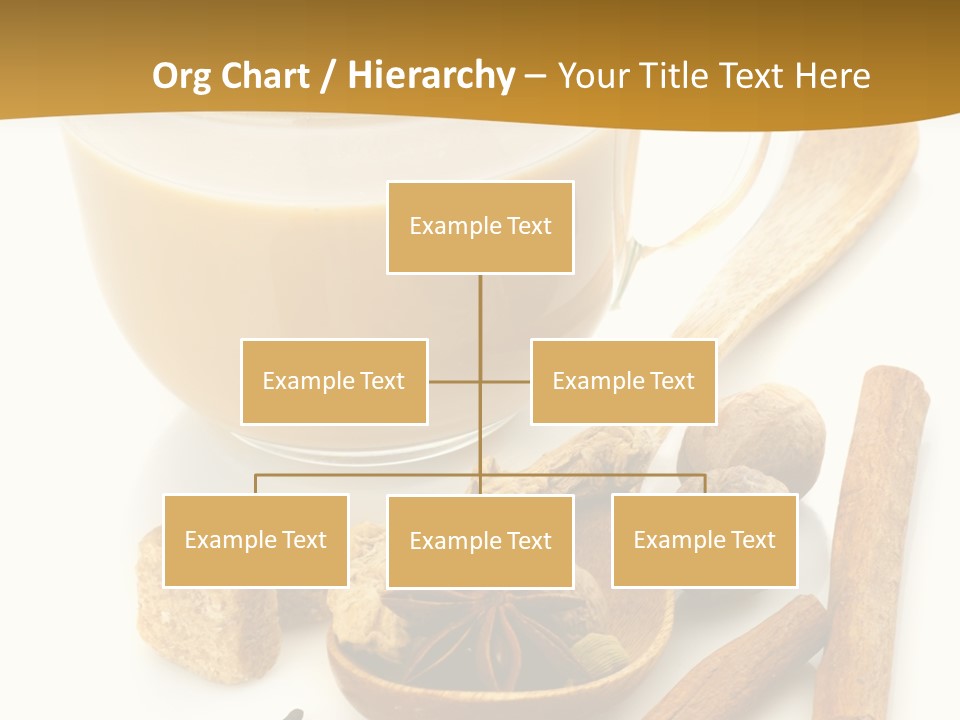 A Cup Of Coffee Next To Cinnamons And Spices PowerPoint Template