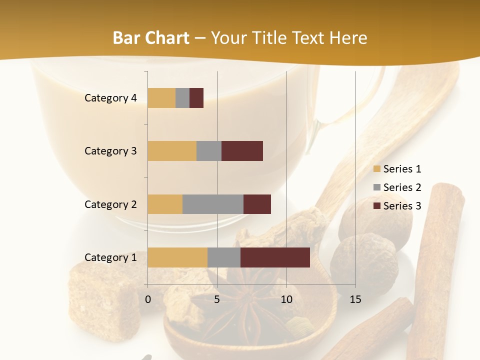 A Cup Of Coffee Next To Cinnamons And Spices PowerPoint Template