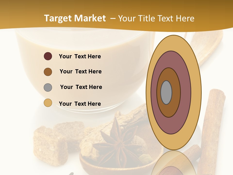 A Cup Of Coffee Next To Cinnamons And Spices PowerPoint Template