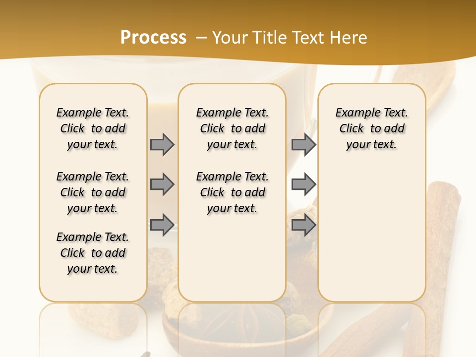 A Cup Of Coffee Next To Cinnamons And Spices PowerPoint Template