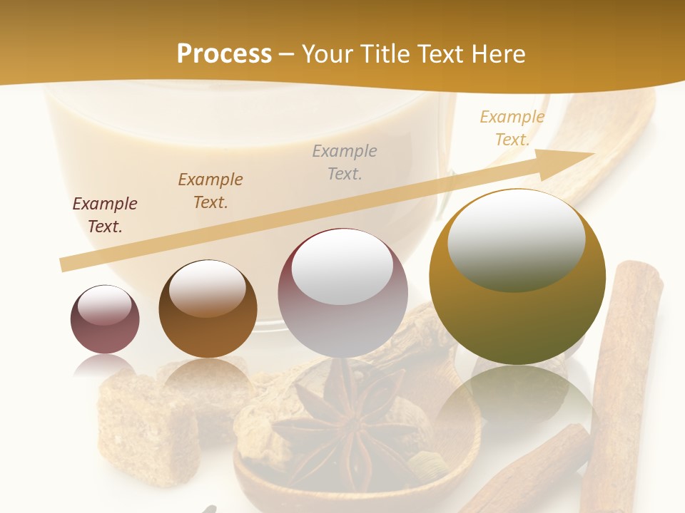 A Cup Of Coffee Next To Cinnamons And Spices PowerPoint Template