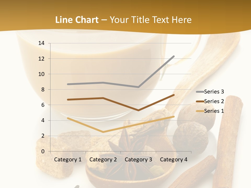 A Cup Of Coffee Next To Cinnamons And Spices PowerPoint Template