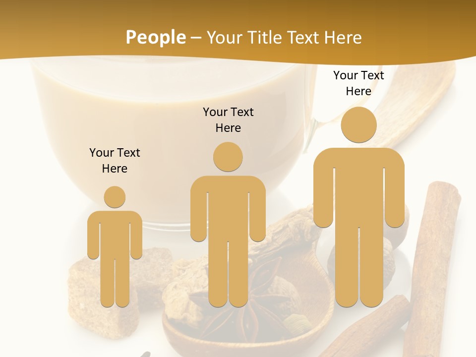 A Cup Of Coffee Next To Cinnamons And Spices PowerPoint Template