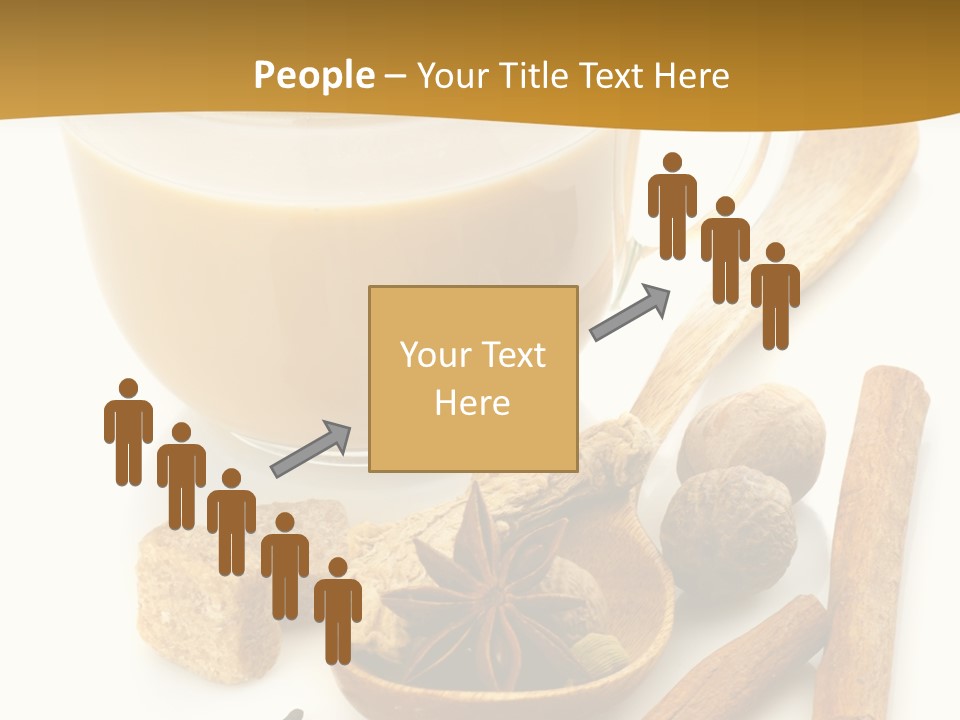 A Cup Of Coffee Next To Cinnamons And Spices PowerPoint Template